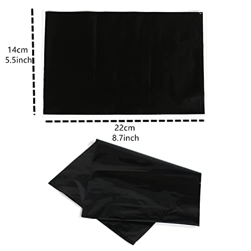 WEEGEEKS Tattoo Wash Bottle Bags, Thicken Disposable Squeeze Bottle Bags for Tattoo Wash Bottles Tattoo Supplies and Equipment, Black, 100PCS — view 3
