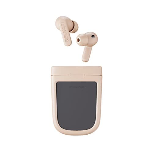 Urbanista Phoenix Solar Powered Hybrid ANC True Wireless Earbuds, Infinite Playtime Active Noise Cancelling Bluetooth Earphones, IPX4 Multipoint In Ear Headphones & Self Charging Case, Desert Rose