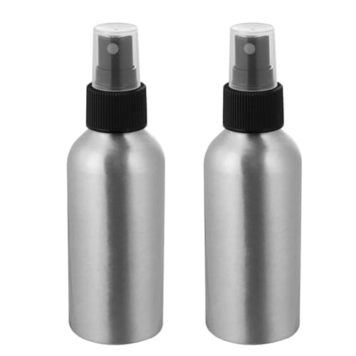 STOBAZA 2pcs Portable Aluminium Alloy Spray Bottles 120ml Leakproof Cover Multi-use Water Sprayer for Travel and Sunscreen Application