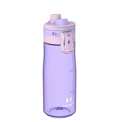 Super Sparrow Water Bottle 750ml - One-Tap TouchGulp Bottle - Non-Toxic BPA Free - Lightweight & Sustainable Tritan Water Bottles for Sports, Travel, Outdoors