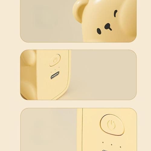 Baoblaze Small Electric Hand Warmer Rechargeable Lightweight Reusable Hand Heater 3 Temperature Settings Adjustable for Travel Outdoor, Yellow — view 4