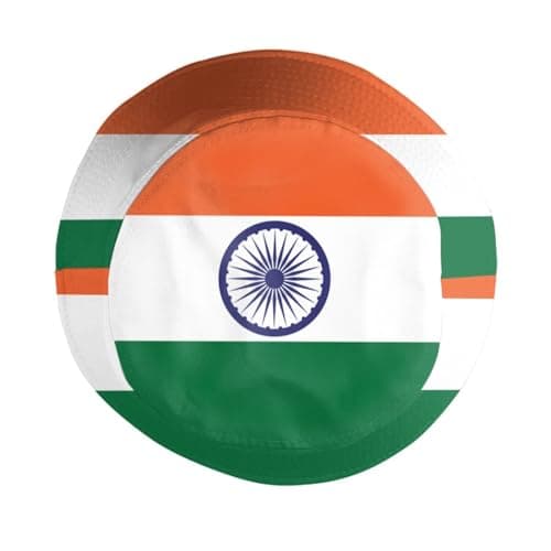 Stylish National Flags Bucket Hat Sun Protection Packable Fisherman Hat Summer Hat Unisex Outdoor Travel for Women Men, India, One size — view 4