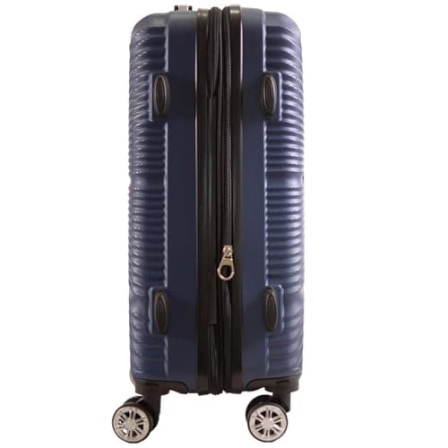 53X38X22CM Cabin Suitcase 4 Wheel Hardshell Expandable Luggage Case Hand Carry On ABS (T-HC-CABIN-2029) (Navy) — view 5