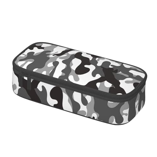 Abaysto Large Pencil Case for Boys Kids Camo Pencil Pouch with Zipper Compartments Big Capacity Pencil Bag Organizer Box for School (Camouflage) — view 3