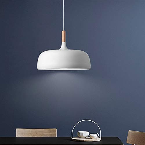 CSSYKV Nordic Style Restaurant Hanging Lamp Modern Minimalist Personality Metal Chandelier Creative Study Bar Coffee Shop Restaurant Led Single Head Lamp Pendant Light E27 — view 2