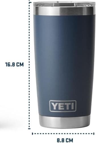 YETI Rambler 20 oz (591 ml) Tumbler, Charcoal — view 3