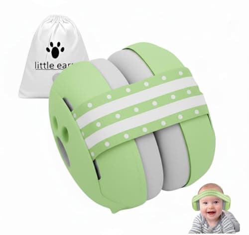 Baby Ear Defenders for 0-36 Months, Soft Adjustable with Noise‑Reduction