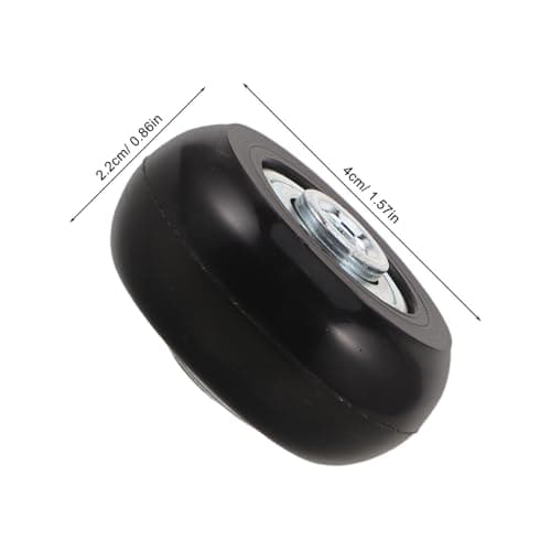 TOPBATHY Replacement Wheels Silent Swivel Caster Wheels with Pu Material and Ball Bearing Resistant to Friction and Wear for Luggage Suitcase Repair Kit for Airports and Transportation — view 2