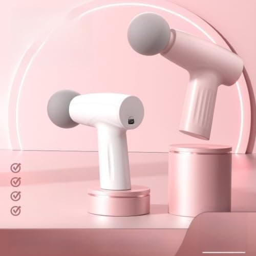 Portable Fitness Trainer for mini Massage 3 Levels Low Noise 45dB USB Rechargeable for Stiffness Relief Gym Travel Pink(Pink) — view 4