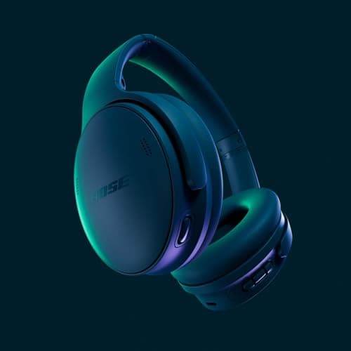 Bose QuietComfort Wireless Noise Cancelling Headphones, Bluetooth Over Ear Headphones with Up To 24 Hours of Battery Life, Twilight Blue - Limited Edition — view 2