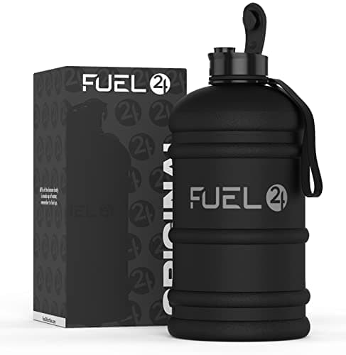 Fuel24 Jug 2.2 Litre Water Bottle Pop or Straw Cap Large Gym Sports Bottle