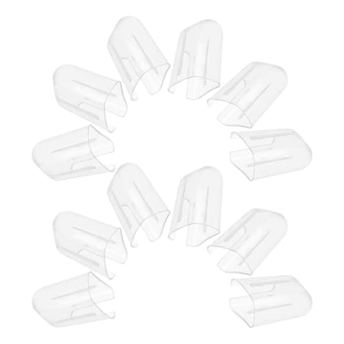 HOMSFOU 24pcs Travel Toothbrush Head Covers Protective Caps Portable Antibacterial Dustproof Case for Electric Toothbrush Heads