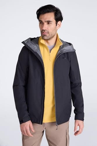 Mountain Warehouse Aerovent Men’s Waterproof Packable 2.5 Layer Jacket Black XL — view 2