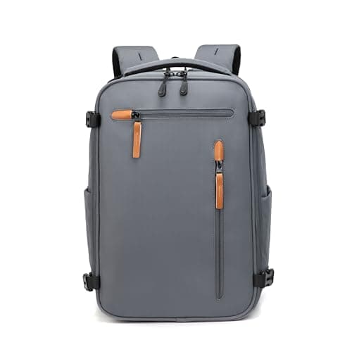 TECPEX Travel Backpack Fits Ryanair, Wizz Air, EasyJet & Vueling Cabin Bags Underseat Hand Luggage Carry On Bag Flight Bag Rucksack (Grey, 40 x 30 x 20cm)