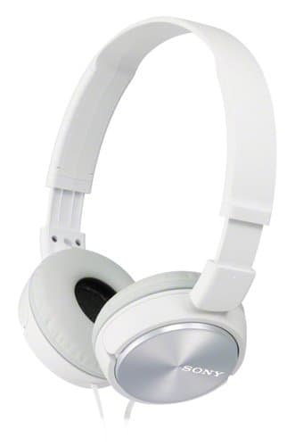 Sony MDR-ZX310 On-Ear Overhead Wired Headphones, Swivel Fold, 3.5mm Headphone Jack - Metallic White — view 2
