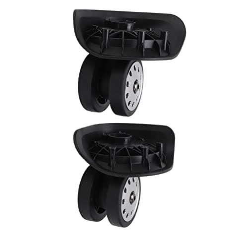 Jiawu A88 Porous Suitcase Luggage Replacement Casters, 1 Pair (L Black) — view 4