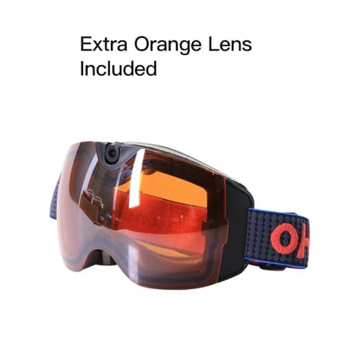 OhO Ski Goggles with 4K Camera and WiFi - Orange Lens — view 5