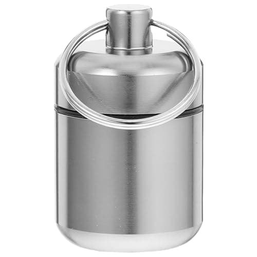 Waterproof Metal Earplug Box with Keyring Aluminium Alloy