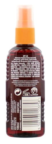 Malibu Sun SPF 20 Dry Oil Spray, Moisturising Tanning Body Oil Mist, 100ml — view 2