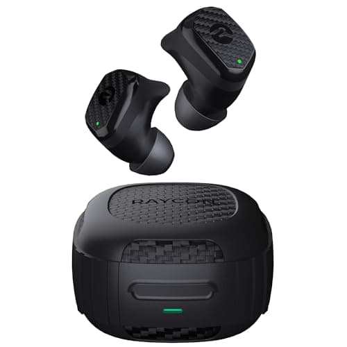 Raycon Impact Earbuds Military-grade Impact Resistant, IP67 Bluetooth Earbuds with Stereo Sound, 90 Hours of Battery Life, Active Noise Cancellation (Black)