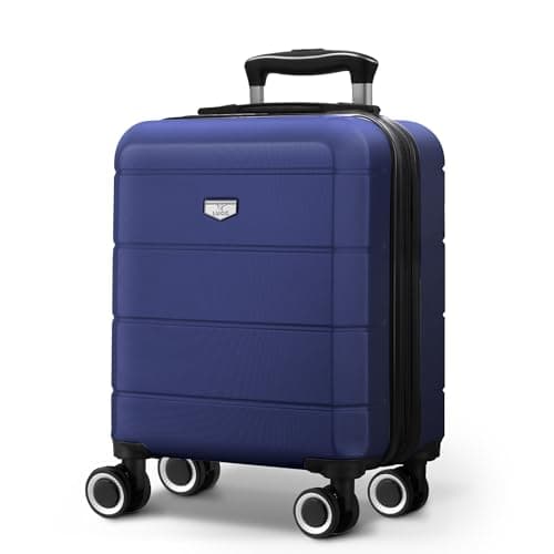 LUGG Jetset 15" Lightweight Cabin Suitcase - EasyJet Underseat Carry On Luggage, ABS Hard Shell, Scratch-Resistant Finish, Secure Lock, Smooth 360° Spinner Wheels (45x33x20cm)