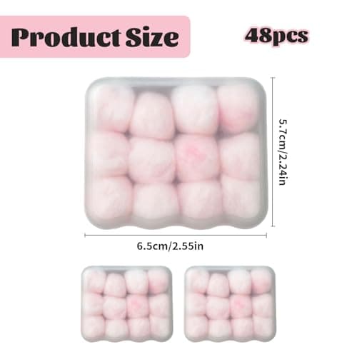 36PCS Wax Ear Plugs for Sleeping – Moldable Noise Reduction Earplugs for Adults & Kids – Soft Reusable Wax Cotton Ear Plugs – Comfortable Hearing Protection for Study Work Travel — view 3
