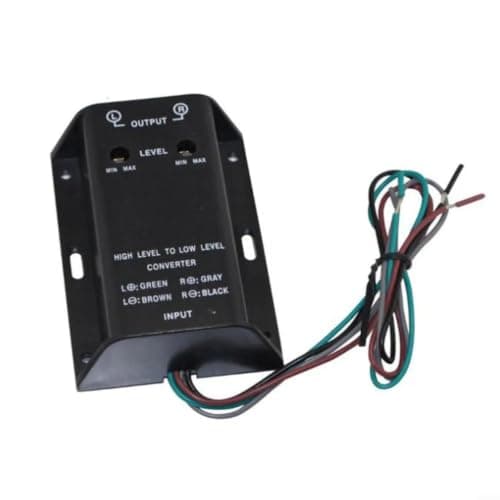 Kivivaka High to Low Level Speaker, Practical Accessories for rca Converter Adapter Car Audio Bass Output Adjustable Input Sensitivity — view 5