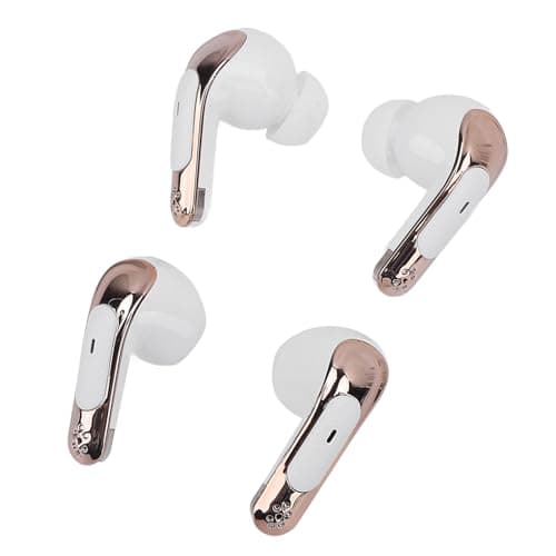 Yanmis Bluetooth 5.4 Earbuds, 4 Pack Dual HIFI Bass Stereo Noise Cancelling Headphones, LED Display in Ear Earphones with 120H Playtime for Laptop Phone, 2 Pair Wireless Earbuds (White) — view 4