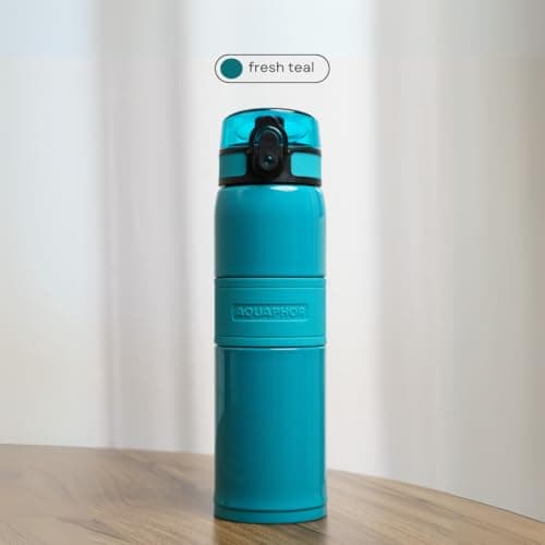 City Cool Stainless Steel Insulated Filter Water Bottle Fresh Teal 500ml — view 2