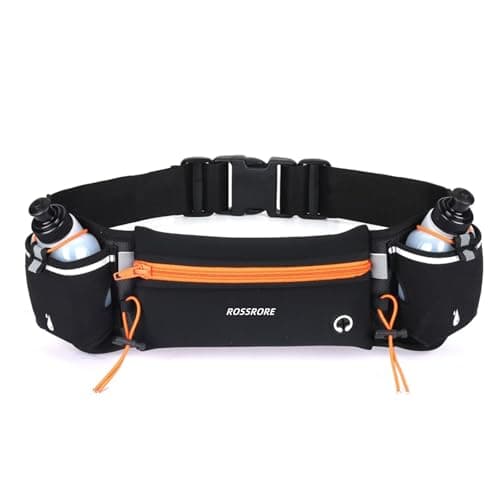 ROSSRORE Running Belt with Bottle Holde for Men Trail Running