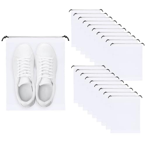 GAOHAN 20 pcs Shoe Bag Portable Storage Bag,Drawstring Travel Shoe Bags