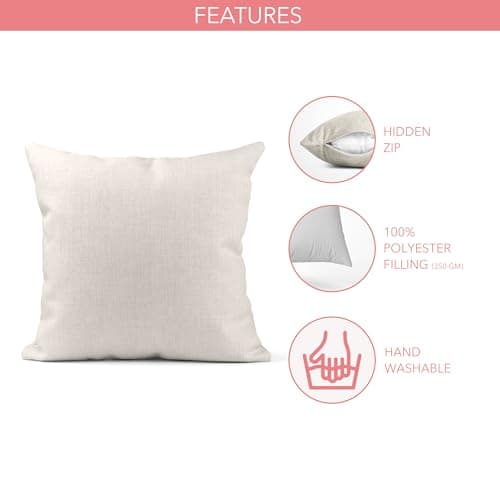 Print Maniacs Personalised Soft Pillow Gifts Best Friend, Custom Photo Pillow for Adults Kids, Gifts for Mum, Dad, Boyfriend, Girlfriend Cold for Sleeping — view 4