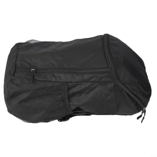 Packable Backpack 50L Lightweight Foldable Hiking Rucksack(Black) — view 6