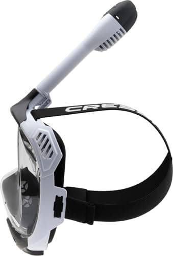 CRESSI since 1946 Java Adult Full Face Mask Compact Fit White/Black L/XL — view 6