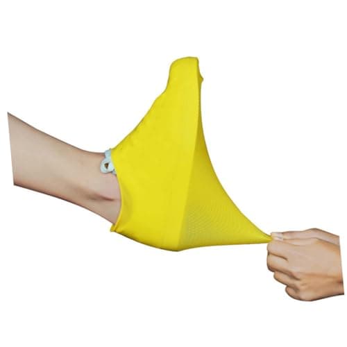 Waterproof Shoe Covers 1 Pair Latex Yellow for Outdoor Travel — view 2