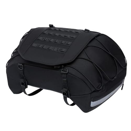 Motorcycle Rear Seat Bag Travel Luggage Saddle Bag Motorbikes