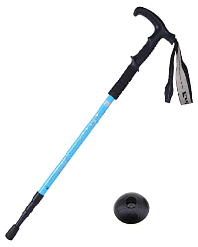 Hikehobby® Antishock With Handle Trekking Walking Hiking Stick Pole (Blue)