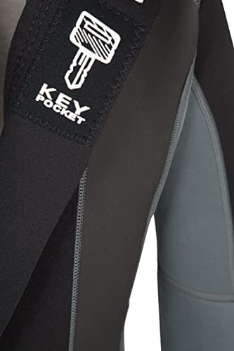 Mountain Warehouse Mens Full Length 2.5/2mm Wetsuit Charcoal L-XL — view 6