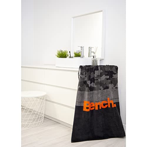 Herding Bench Nature Inspired Beach and Sauna Towel, 80 x 180 cm, 100% Cotton, Velour, with Hanger, Colour: Grey camouflage pattern, item no.: 6112608537 — view 2