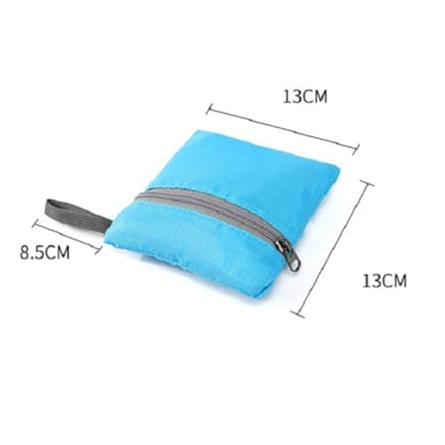 DIYEAH Travel Bag Blue Foldable Backpack Large Capacity Waterproof — view 5