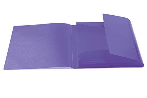 HERMA Elastic Folder Translucent in Purple, A4, Sturdy Plastic, with 3 Inner Flaps, 1 Span Folder — view 2