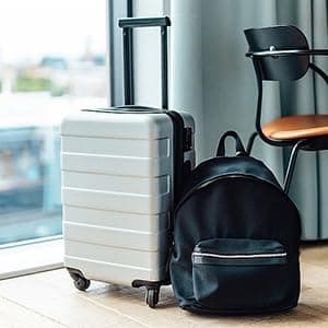 2 Pair Suitcase Replacement Wheels, Universal Luggage Swivel Casters with Double Roller Bearings, Wear Resistant PVC Travel Case Repair Kit for Bags Trolley Suitcases — view 2