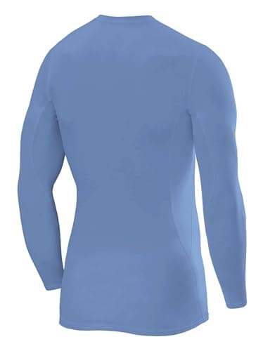 TCA Men's SuperThermal Compression Base Layer Top Long Sleeve Thermal Under Shirt - Ice Blue, L — view 3