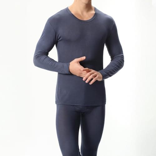 OBiQuzz Thermal Underwear Men's Set Functional Underwear Long Thermal Underwear Soft Functional Underwear Thermal Underwear Thermal Underwear Thermal Underwear Breathable Ski Underwear Thermal — view 4