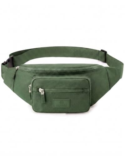 Bumbags for Ladies Bum Bag Fanny Pack Men Women Waist Pack Lightweight Adjustable for Running Walking Hiking Jogging (Olive drab)