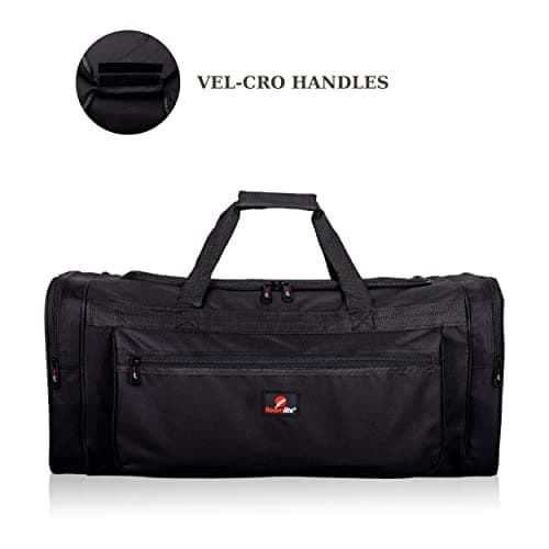 Roamlite Travel Duffle Holdalls - Weekend or Very Big Overnight Bag - Gym Sports Kit - 66x30x30 cm Litre RL58K (Black) — view 6