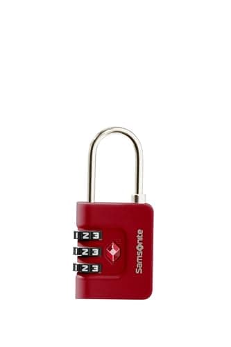 Samsonite TA Revolution - TSA Combination Lock with 3-Digit Code, Secure Luggage Lock for suitcases & Bags, Suitcase Lock, Red — view 4