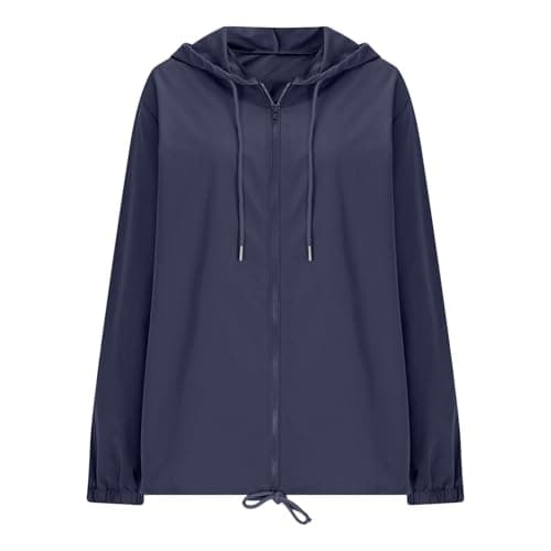 Lightweight Waterproof Jacket for Women Windproof Outdoor Hooded Coats Ladies Hiking Running Raincoats Breathable Jacket Quick Dry Sunscreen Windbreaker Travel Walking Cycling Athletic Sports — view 4