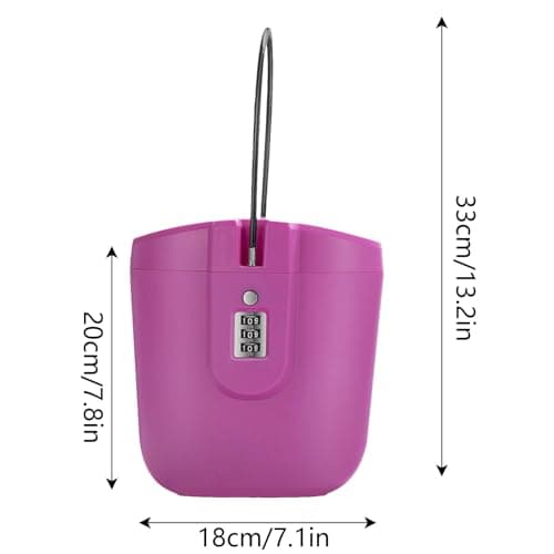 Beach Safe For Valuables, 2L Combination Security Case Lock Bucket, Waterproof Anti-Theft Travel Safe, For Stowing A Wallet, Cell Phone,Sunglasses,Keys,ID Cards,Driver’s License,Credit Cards,Gewelry — view 3