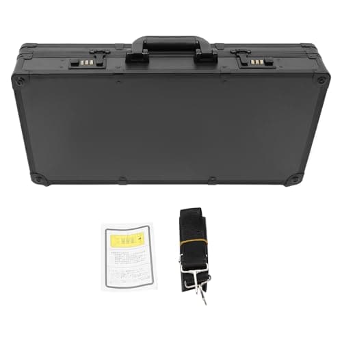 Barber Carrying Case 55 * 27 * 10cm Beauty Professional Tool with Shoulder Strap, Barber Travel Organizer Combination Lock Design Hairdresser Organizer for Storing Hair Styling Tools, Barber Supplies — view 4